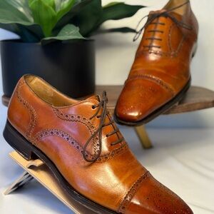 Magnanni Premium Spanish Calfskin Leather Wingtip Oxfords - Sz 9
